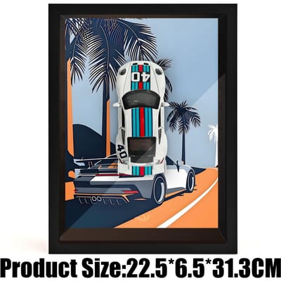 1:32 Legering Metaal Sportwagen Model Po Frame Versie 3D Raceauto Voertuig Hangend Schilderen Collectie Kinder Speelgoed Cadeau Decoratie