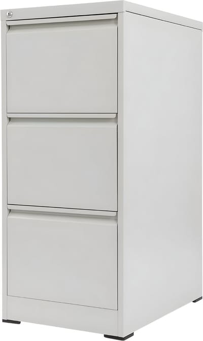 Archiefkast - Opberkast - Kantoorkast - Voor kantoor en thuis - Met 3 laden - Wit
