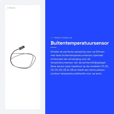 Dailygoods- Buitentemperatuursensor Perfecte Vervanging - Temperatuursensor Achteruitkijkspiegel - Hoge Precisie - Slijtvast - Corrosieweerstand - Eenvoudige Installatie