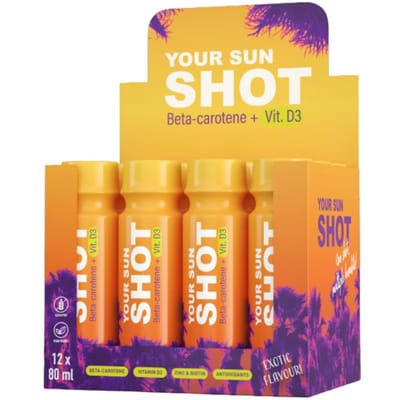 Your Sun SHOT - Exotic - Sunshot - Tanshot - Gezondheidsdrank - doos 12x 80ml