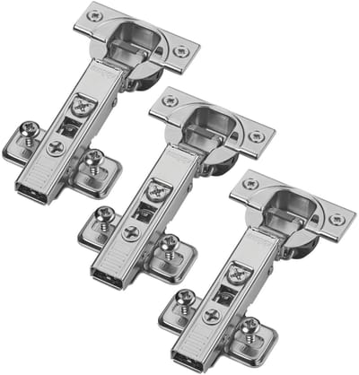 Set van 3 BLUM hoekscharnieren 71B3580 110° met automatische sluiting incl. montageplaat 174E6100 en speciale schroeven met uitzetpluggen (EXPANDO)
