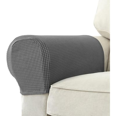 Jacquard Sofa Armleuning Hoes Voor Woonkamer Stretch Effen Kleur Zitting Armbeschermer Fauteuil Hoezen Bankhoes Verwijderbaar 2 Stuks 1 set (2 pieces)