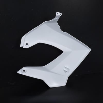 p2r linkerschep voor derbi 50 senda r x-treme motorfiets glanzend wit nieuw