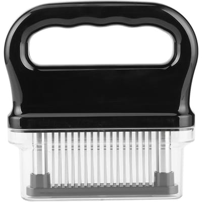 Zwart 48-Naalden Vlees Rundvlees Steak Malser Gereedschap Met Handvat Keuken Kookaccessoire