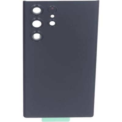 Achterkant Vervanging voor Galaxy S22 Ultra Telefoon Glas Achterpaneel Behuizing Cover met Touchscreen zwart