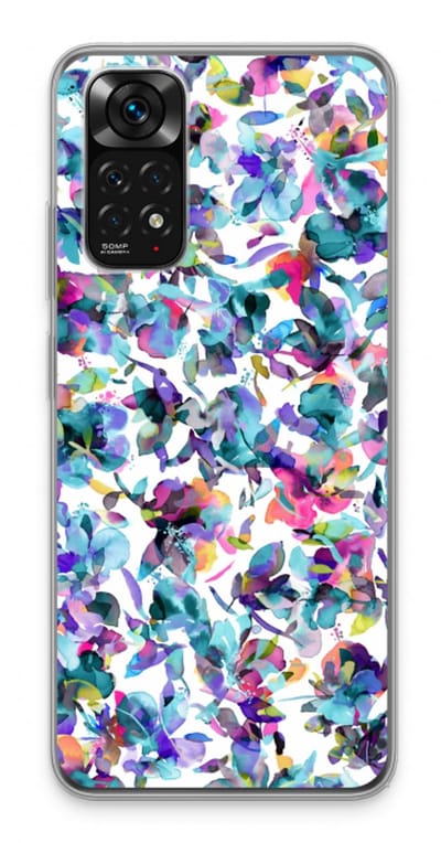 Case Company® - Hoesje geschikt voor Xiaomi Redmi Note 11 hoesje - Hibiscus Flowers - Soft Cover Telefoonhoesje - Bescherming aan alle Kanten en Schermrand