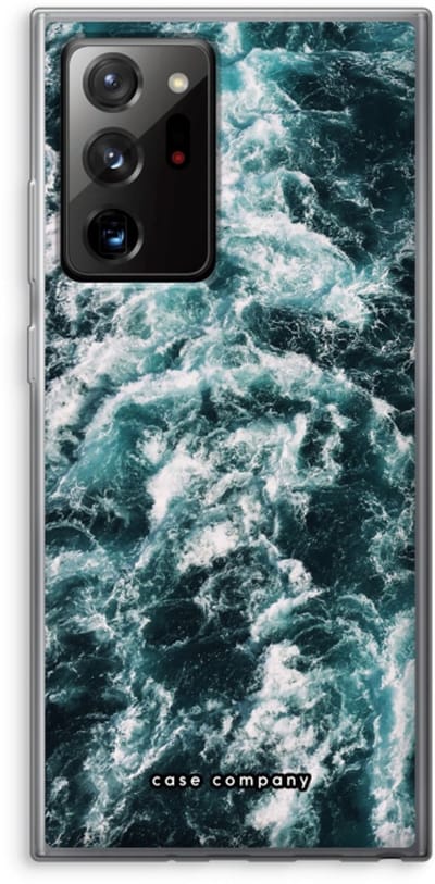 Case Company® - Hoesje geschikt voor Samsung Galaxy Note 20 Ultra / Note 20 Ultra 5G hoesje - Zee golf - Soft Cover Telefoonhoesje - Bescherming aan alle Kanten en Schermrand