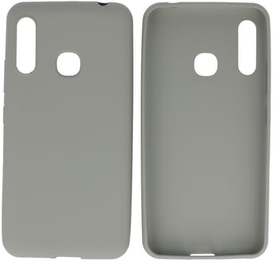 Hoesje Geschikt voor de Samsung Galaxy A70e - Backcover Color Telefoonhoesje - Grijs
