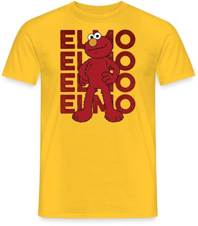 Sesamstraat Elmo Pose T-Shirt Heren