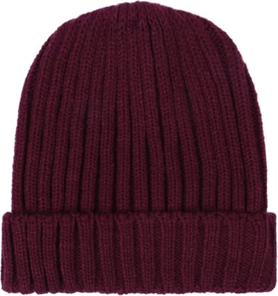 Warme, bordeauxrode wintermuts