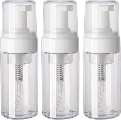 3 Stks 100ml 3.4oz Heldere Plastic Schuim Pomp Flessen Hervulbare Reis Zeep Dispenser Pomp Flessen Containers voor Hand Zeep Shampoo Cosmetica