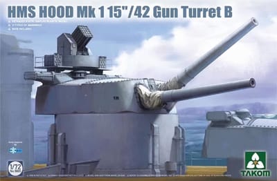 Takom Modelbouwpakket Militaire voertuigen - 5020 HMS Hood 15inch/42 Mk1 Gun Turret B Plastic - 1:72 - Modelbouw