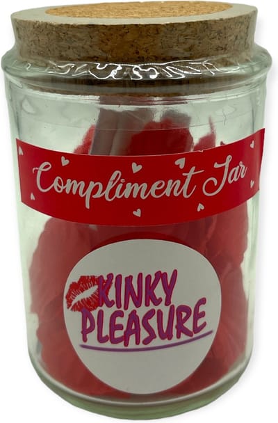 Valentijns Dag Kinky Pleasure Complimenten Pot Met Dop Van Kurk 7 Complimenten in Pot