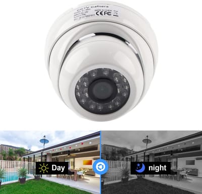 Allecto Coaxiale Videocamera - 1080P HD - Infrarood Nachtzicht - Indoor Dome - Bewakingscamera - Binnenbeveiliging - 2 MP