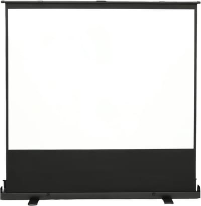Projectiescherm met statief - Uittrekbaar doek - Thuisbioscoop creëren - Kreukvrij glasvezel - 80 inch diagonaal - Zwart