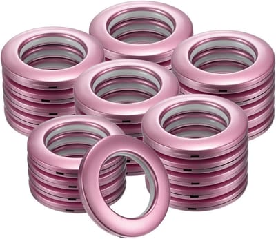 Dailygoods - M METERXITY 25-Pack gordijnogen, 1-9/16" binnendiameter plastic gordijnringen clip oogringen nanoschaal geluidsarme Romeinse ring voor ramen/stof, huisgordijnen gordijnogen [mat paars]