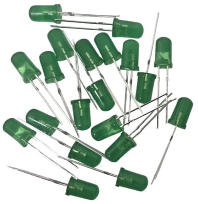 20 stuks 5mm groene LED diodes 3v 20mA- ronde verlichting voor elektronica - doe-het-zelf LED lampjes - knutsellampjes - 20 groene LED diodes