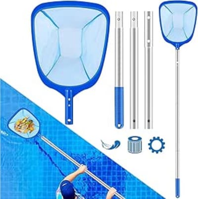 RWB® Zwembad schepnet - Schepnet - Zwembad Net - Blauw - 43cm x 28cm x 6cm