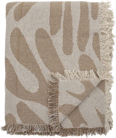 Bloomingville Plaid Alk bruin 160x130cm