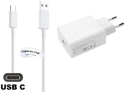 OneOne 22W snellader + 1,0m sterke USB C kabel. Quick Charge lader. Oplader adapter past op Samsung Galaxy M21, M30, M40, M54, M55s, M05, F42, M10s, M11, Z, M06, M42, M20, M31s, M32, M32, F05