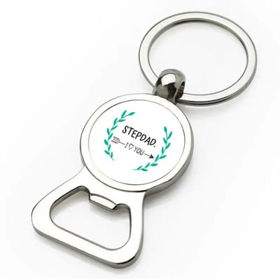 Akyol - stepdad i love you flesopener - Papa - de liefste vader - vader cadeautjes - vaderdag - verjaardag - geschenk - kado - 9 bij 3 cm
