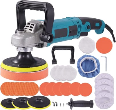 Professionele Polijstmachine met 1600W en 6 Variabele Snelheden