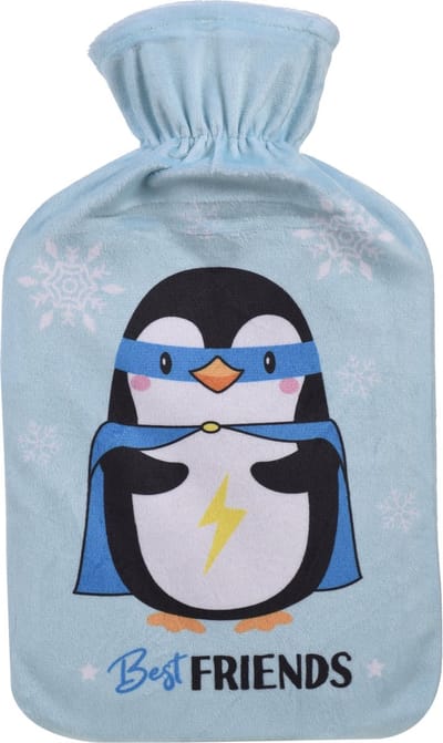 Best Friends Warmwaterkruik - Met Hoes - Licht Blauw - 1 Liter - Tot 6 Uur Warmte