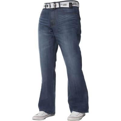 Kruze Heren Bootcut Denim Jeans