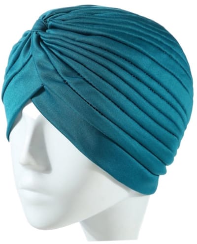 Tulband - Head wrap - Turban - Hijab - Hoofdbedekking - Hoofdband - Muts - Chemo muts - Elastisch - Stretch - Stretchy - Turquoise - Jonyx