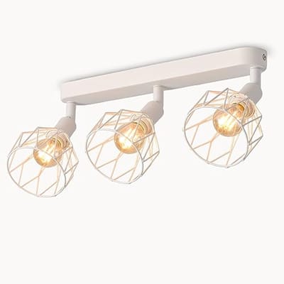 Verstelbare Plafondspot met 3 LED-lampen E14 - Vintage Kroonluchter voor Slaapkamer en Woonkamer