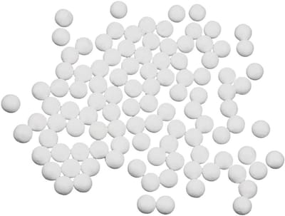 Model Shape Foam Ball 100 Stuks Polystyreen Ballen voor Kerstdecoratie en Knutselen - Wit, 1 cm, Creatief en Duurzaam