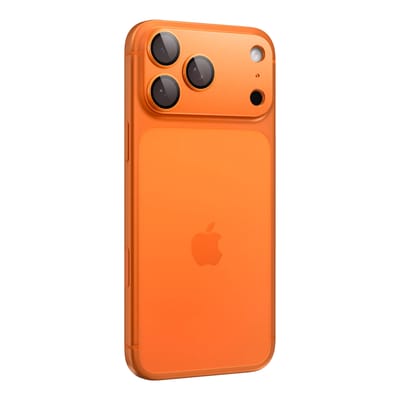Spigen Camera Lens Protector Geschikt voor Apple iPhone 17 Pro - Glas.tR EZ Fit Optik Pro XL - 9H Tempered Glass - Gemakkelijke Installatie - Oranje 1-Pack