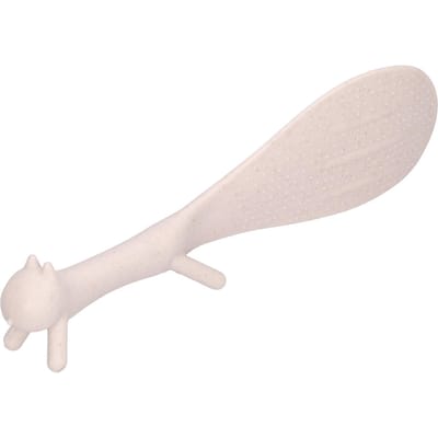 Cuillère à riz antiadhésive en forme d'écureuil, ustensile de cuisine pour la maison(Beige ) beige