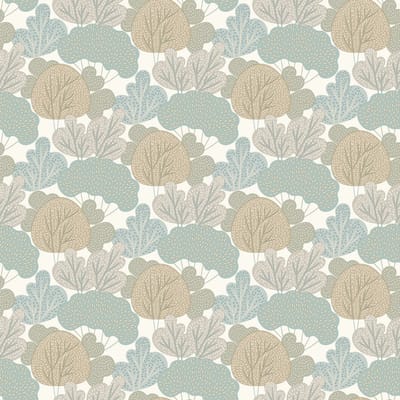 Dutch Wallcoverings - My Kingdom- Leaves beige/groen - vliesbehang - 10m x 53cm - A968-04