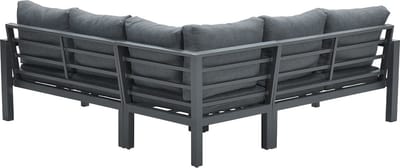 Garden Impressions Zion lounge hoekset 4-delig - donker grijs/grijs