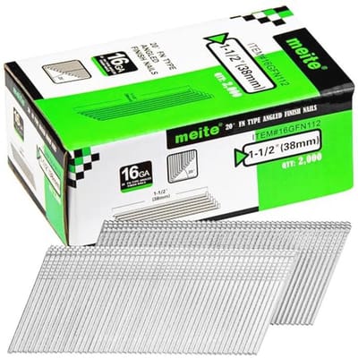 16 Gauge Schuine Afwerking Nagels - 38 mm Gegalvaniseerde Spijkers voor Electriche en Pneumatische Spijkerpistolen