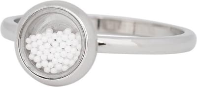 iXXXi JEWELRY - Vulring - White Balls - Zilverkleurig - 2 mm - Maat 18