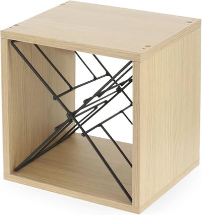 Flessenrek Licht Hout 36 x 30 x H.36.5 cm - Ideaal voor Keuken en Slaapkamer