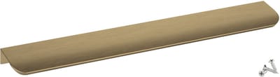 SOTECH meubelgreep deken Tommy geborsteld messing look 300 mm greeplijsten voor montage op het binnenfront incl. bevestigingsschroeven