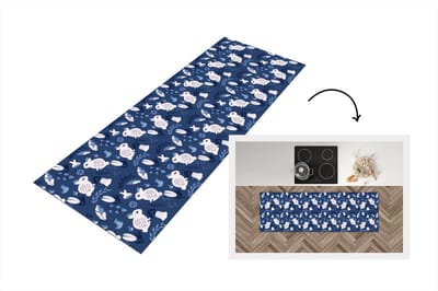 Keukenloper - Loper keuken - Konijnen - Scandinavië - Patronen - 150x50 cm - Keukenloper vinyl