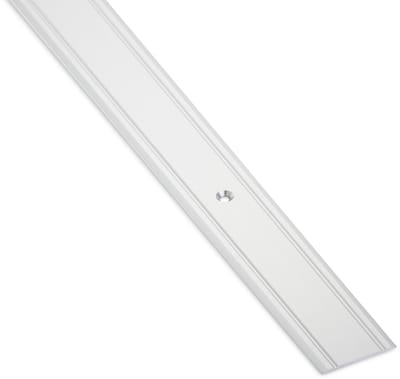 1 stuk SOTECH Overgangsprofiel Cross Aluminium Schroefbare vloerplint Overgangsrail voor vloeren Lengte 100 cm Breedte 30 mm Vloerprofiel aluminium zilver Compensatieprofiel geperforeerd