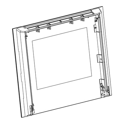 AEG voorste glas, zwart, Essentielb, 594x465mm 140155785078