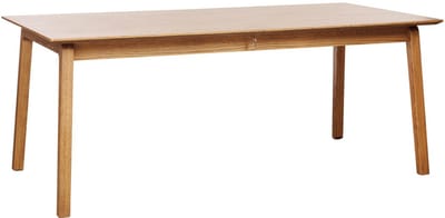 Eettafel Naturel Eikenhout - Uitschuifbaar - 190-290cm - Bari