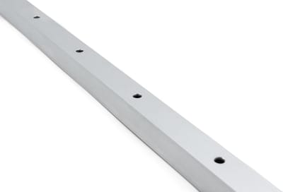 Aluminium Piketten - Balustrade Palen - Kabel Reling Installeren - Voorgeboorde Montagegaten - 42 inch Hoog - Zilver