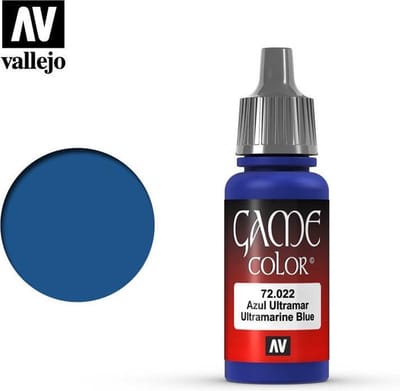Vallejo Hobbyverf Acrylverf - 72022 Game Color - Ultramarine Blue - Acryl - Verf flesje - 18 ml