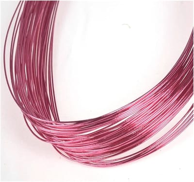 Bloemisten Draad - Knutseldraad Kransdraad - Bloemstukken Maken - Flexibel En Sterk - 25 Stuks 80cm - Roze