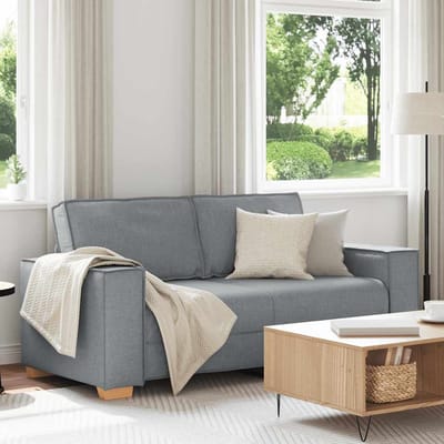 vidaXL - 2-zitsbank - Lichtgrijs - 180x78x84 - cm - Stof