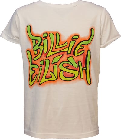 Billie Eilish Graffiti Logo Kids T-Shirt - Officiële Merchandise - 128