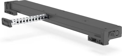 Liwin L35 Slim-230V Elektrische raamopener, 400 mm instelbare hub, 350N trekkracht, kantel- klapraam, raamsluiter, automatisch, raamaandrijving, lineaire aandrijving (zwart)