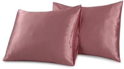 Beauty Silk - Satijnen Kussenslopen - Set van 2 stuks - 60 x 70 cm - Rosewood - Glans Satijn